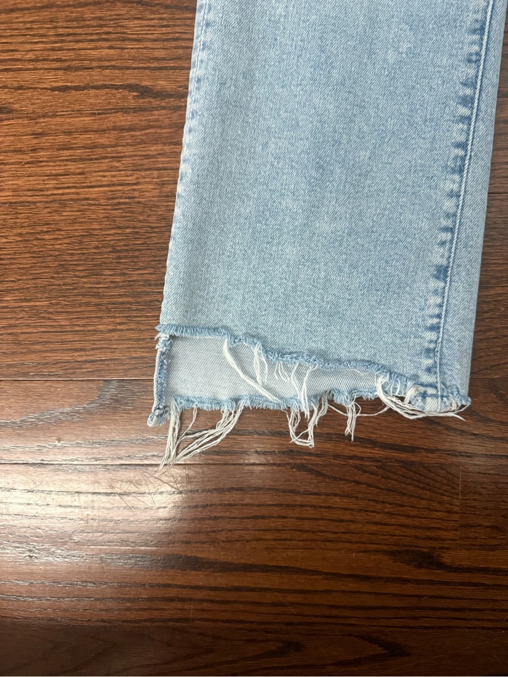 MOTHER - Light Blue Distressed Jeans - Picture 2 of 8